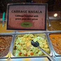 Cabbage masala at India Taj Palace in San Antonio