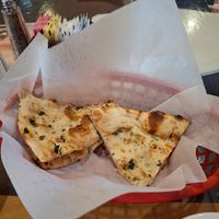 Garlic naan at India Taj Palace in San Antonio