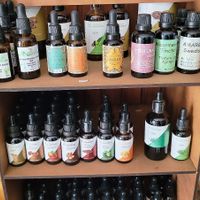 tinctures and essential oils at La Chakra  in Cuenca