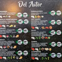 Vegetarian menu page 2 of 4, February 2023 at Pizzeria Amici Miei La Floresta in Quito