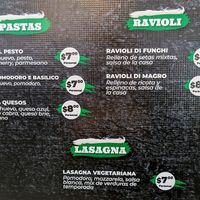 Vegetarian menu page 3 of 4, February 2023 at Pizzeria Amici Miei La Floresta in Quito