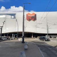 Mall entrance, restaurant is to the left at Nooch in Ebikon