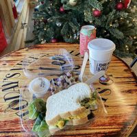 Delicious 😋 curry chick pea sandwich 🥪  #Veganuary at Wright's Natural Market in New Port Richey
