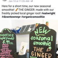 $8.99 for 16 oz smoothie at Wright's Natural Market in New Port Richey