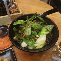 Tempura soup at Nooch - Steinfels in Zurich