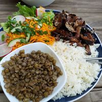 Lentil bowl at Café Rojo  in San Jose
