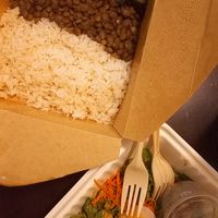 Casado with aubergine at Café Rojo  in San Jose