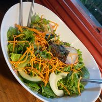 build-your-own bowl with eggplant at Café Rojo  in San Jose