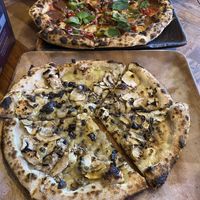 Pepperoni and mushroom/feta   at Base Woodfired Pizza - Little High Eatery in Christchurch