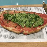 vegan toast at Lova in Malaga