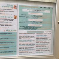 Menu 2 at Lova in Malaga