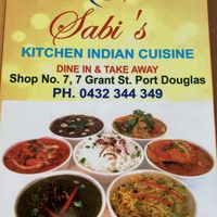 Extensive menu at Sabi's Kitchen in Port Douglas