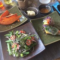 3 tapas with bread for 200 bath at Gecko Republic Jungle Cafe in Koh Tao