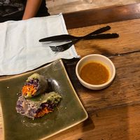 Vietnamese rolls at Gecko Republic Jungle Cafe in Koh Tao