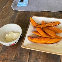 Sweet potato wedges at Gecko Republic Jungle Cafe in Koh Tao