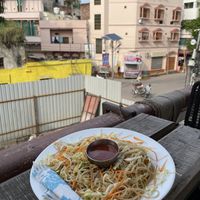 Veg noodles  at Mark's Cafe in Varanasi