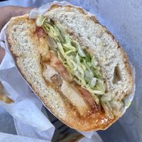 The Time Traveler’s Wife with Chick’n nuggets (get nuggets instead of the patty, trust me)  at Ike's in Modesto