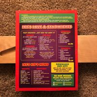 Menu side 2 at Ike's in Modesto