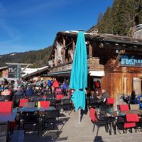 Le Chaudron terrace at Le Chaudron in Montriond