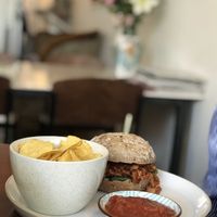 Pulled jackfruit sandwich! at Fast & Vegan in The Hague