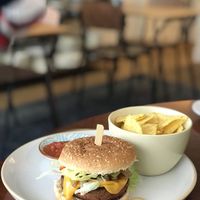 Vegan burger at Fast & Vegan in The Hague