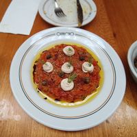 Tomato tartare at Quincho Cozinha & Coquetelari in Sao Paulo