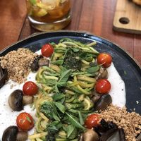 Zucchini spaghetti  at Quincho Cozinha & Coquetelari in Sao Paulo