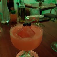 Drink com grapefruit at Quincho Cozinha & Coquetelari in Sao Paulo