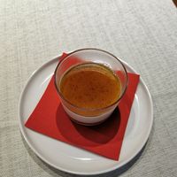 Coconut milk panna cotta at Yi Wei Chinese Art in Genoa