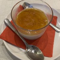Panna cotta with coconut milk  at Yi Wei Chinese Art in Genoa