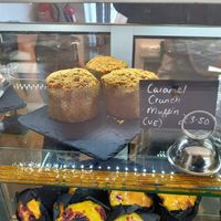 Caramel Crunch Muffin. at Cadwaladers in Porthmadog