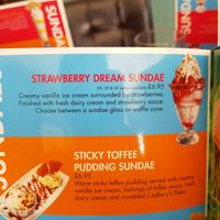 Strawberry Dream Sundae at Cadwaladers in Porthmadog