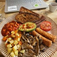 The full English and a lovely setting to do some quiet work  at Jaunty Goat Coffee - Northgate St in Chester