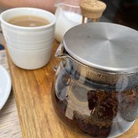 Decaf tea - I love the timer   at Jaunty Goat Coffee - Northgate St in Chester