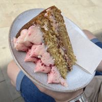 Raspberry & lemon cake   at Jaunty Goat Coffee - Northgate St in Chester