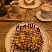 Banana and oat pancakes   at Jaunty Goat Coffee - Northgate St in Chester