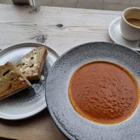 Seasonal soup at Jaunty Goat Coffee - Northgate St in Chester