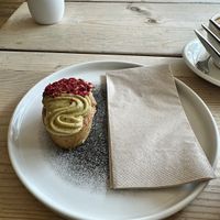 Pistachio cake 😁  at Jaunty Goat Coffee - Northgate St in Chester