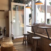 Coconut iced latte 😍 at Jaunty Goat Coffee - Northgate St in Chester