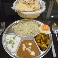 Thali at Rajputana Indian Restaurant in Pattaya