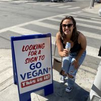 Vegan soft serve on a gf cone!   at BESTIES Vegan Paradise - Hollywood in Hollywood