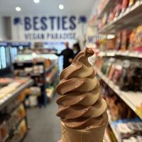 😋 Nutella swirl soft servee  at BESTIES Vegan Paradise - Hollywood in Hollywood