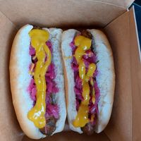 Vegan hot dogs at IKEA in Calgary