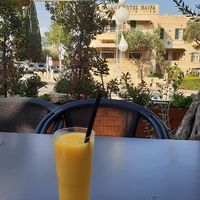 view on the patio at Cafe Cafe in Haifa