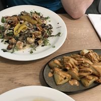 Gnocchi and potatoes  at Stem & Glory in London