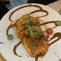 Kimchi Pancakes at Stem & Glory in London