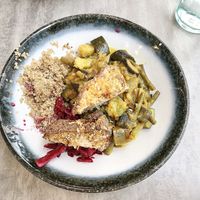 Vegan food at Stem & Glory in London