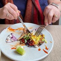 Fish-less tacos  at Stem & Glory in London