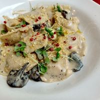 Pumpkin ravioli at Stem & Glory in London