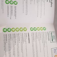 Menu at Stem & Glory in London